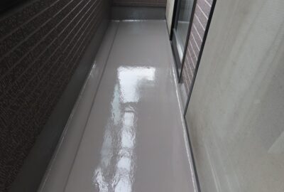 新潟市東区　バルコニー防水塗装