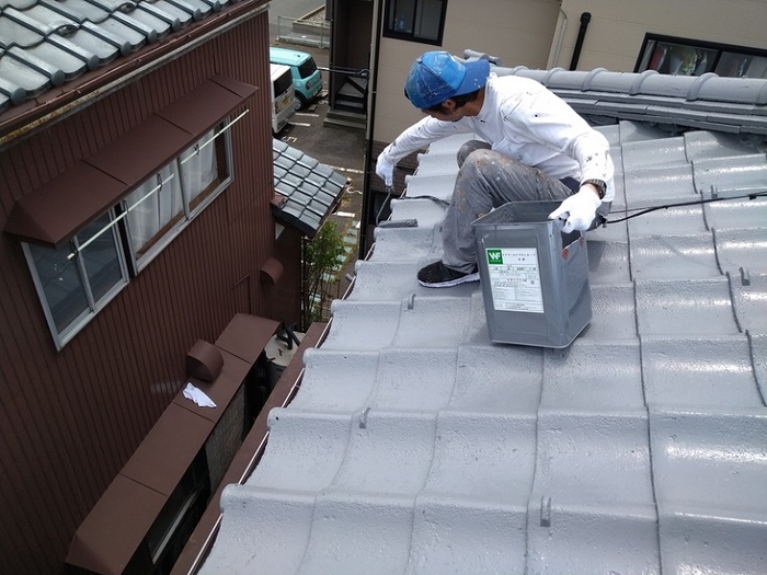 新潟市東区　屋根塗装工事