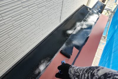 西区付帯部塗装工事