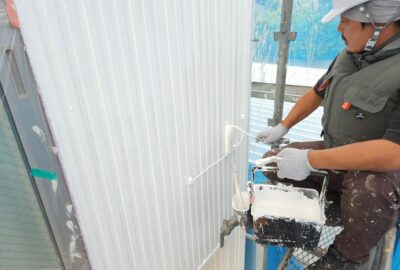 中央区屋根外壁塗装工事