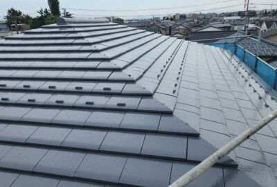 東区屋根、霧余け塗装工事