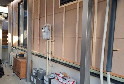 北区、サイディングカバーリング工事