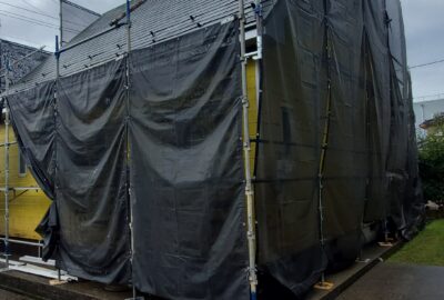 三条市東三条 外壁張替、塗装、破風板金工事