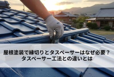 屋根塗装で縁切りとタスペーサーはなぜ必要？タスペーサー工法との違いとは